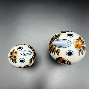 Ken Edwards Vintage Pottery Birds Figurines  El Palomar Blue Set Of 2 Signed